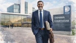 Oshawa Criminal Lawyer - Walking out of the Courthouse